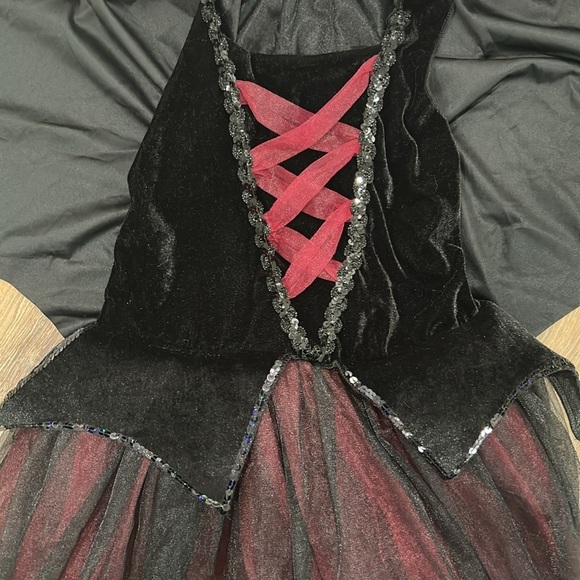 Way to Celebrate Dracula's Darling Halloween Costume Dress Girl's Size XL(14/16) - Picture 5 of 10